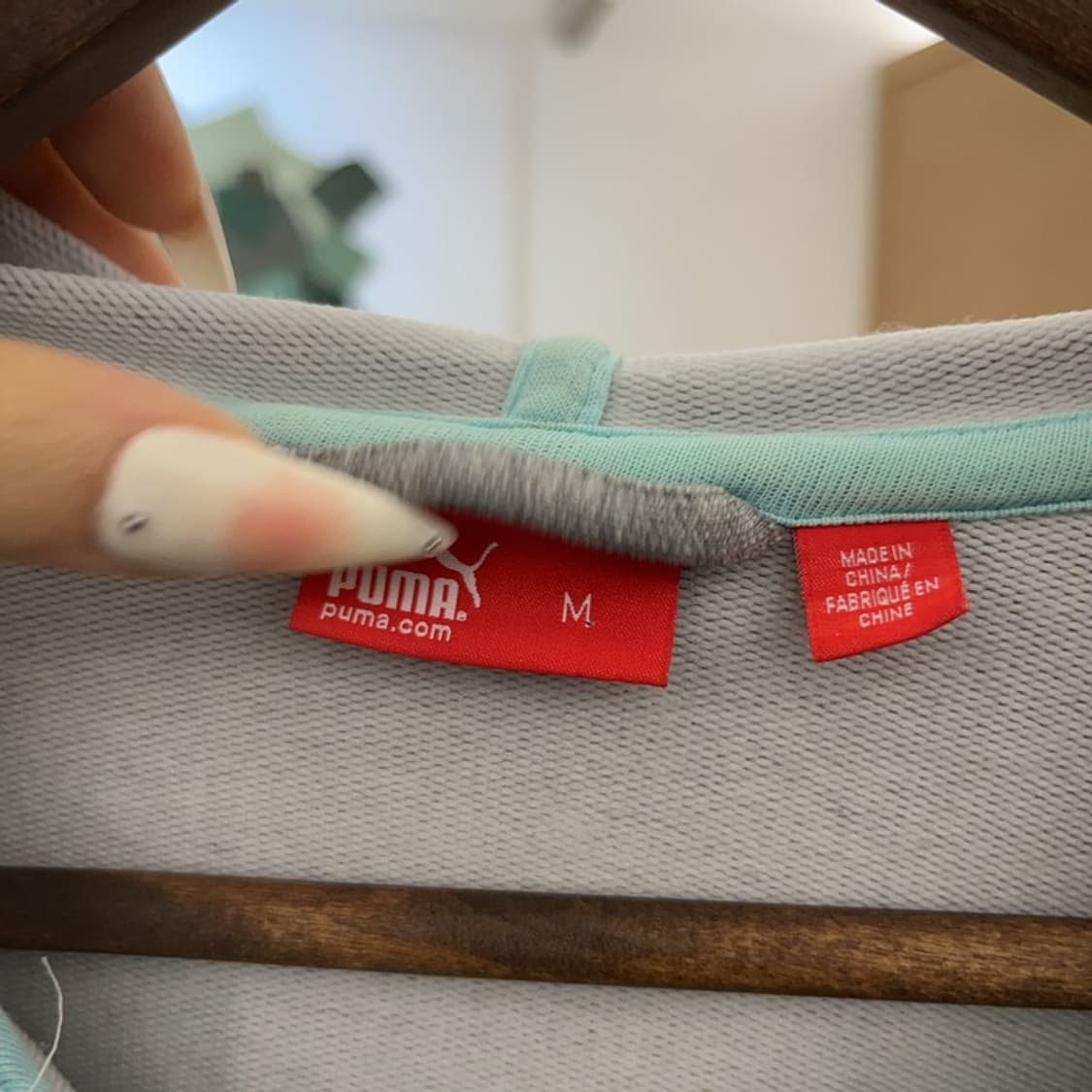 푸마 빈티지 Y2K 대장급 드레이프 포켓 후드집업 M C09396 상품이미지5