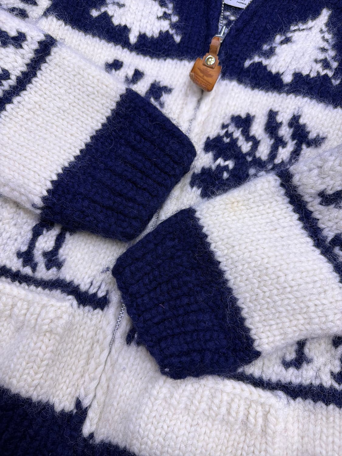 캐나디안 스웨터 헤비울 디어 사슴 코위찬 집업 여성 가디건 상품이미지6