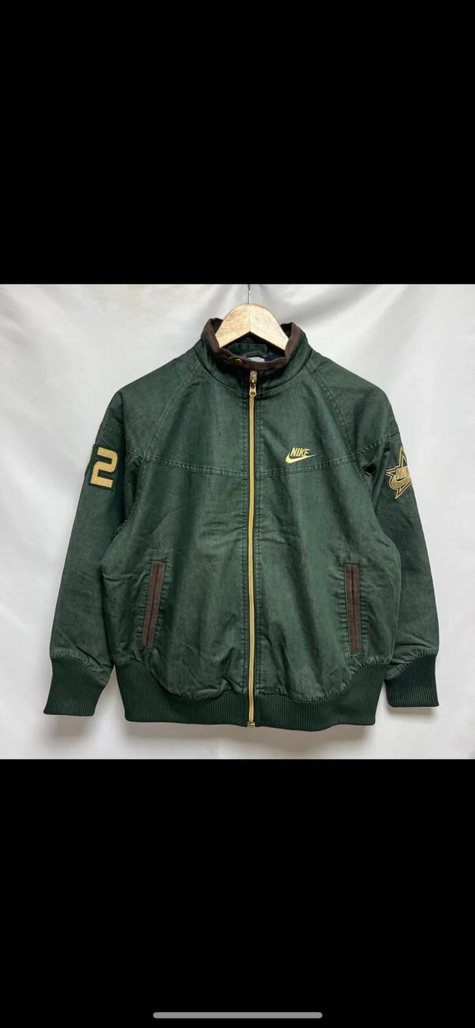 [정품/우먼스S] 나이키 스우시 데님 딥그린 자켓/잠바 상품이미지1