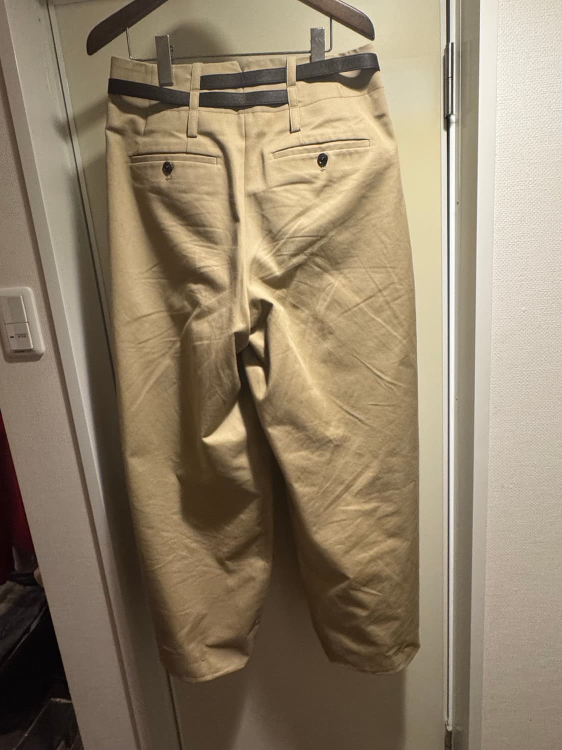 렉토 25ss 하이웨스트 코튼 팬츠 m size 상품이미지4