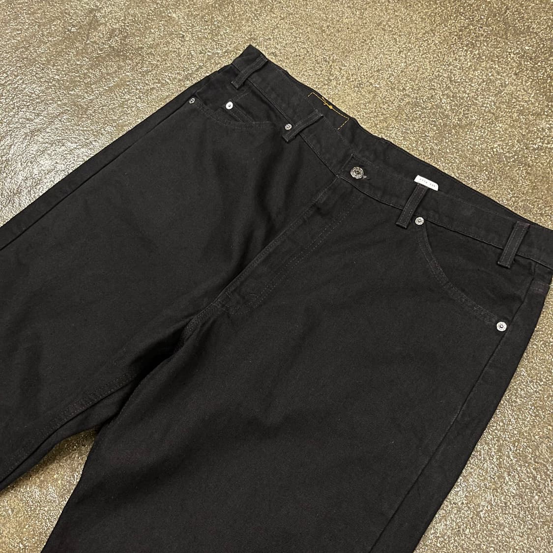 90s USA Levis565 오렌지탭 블랙진 (40“) 상품이미지5