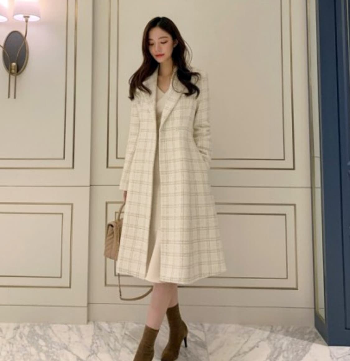 로즐리(rosely) 세이렌 트위드 플레어코트 55 상품이미지2