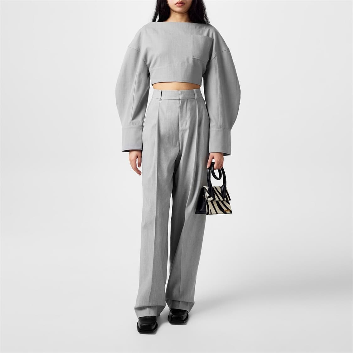 (26)자크뮈스(JACQUEMUS)  르 크루지오 그레이 팬츠 상품이미지2