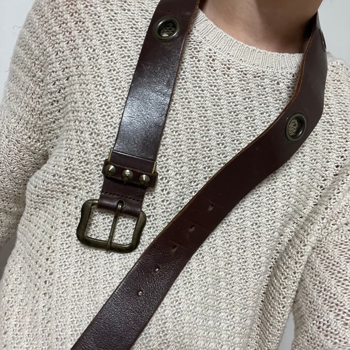 JAPANESE VINTAGE LEATHER BELT 상품이미지1