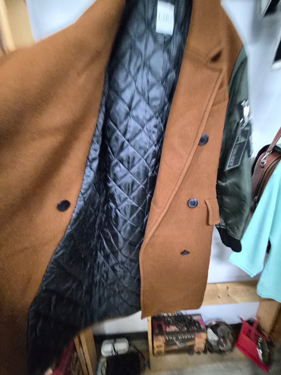 랩 퀼팅 야상 코트 상품이미지4