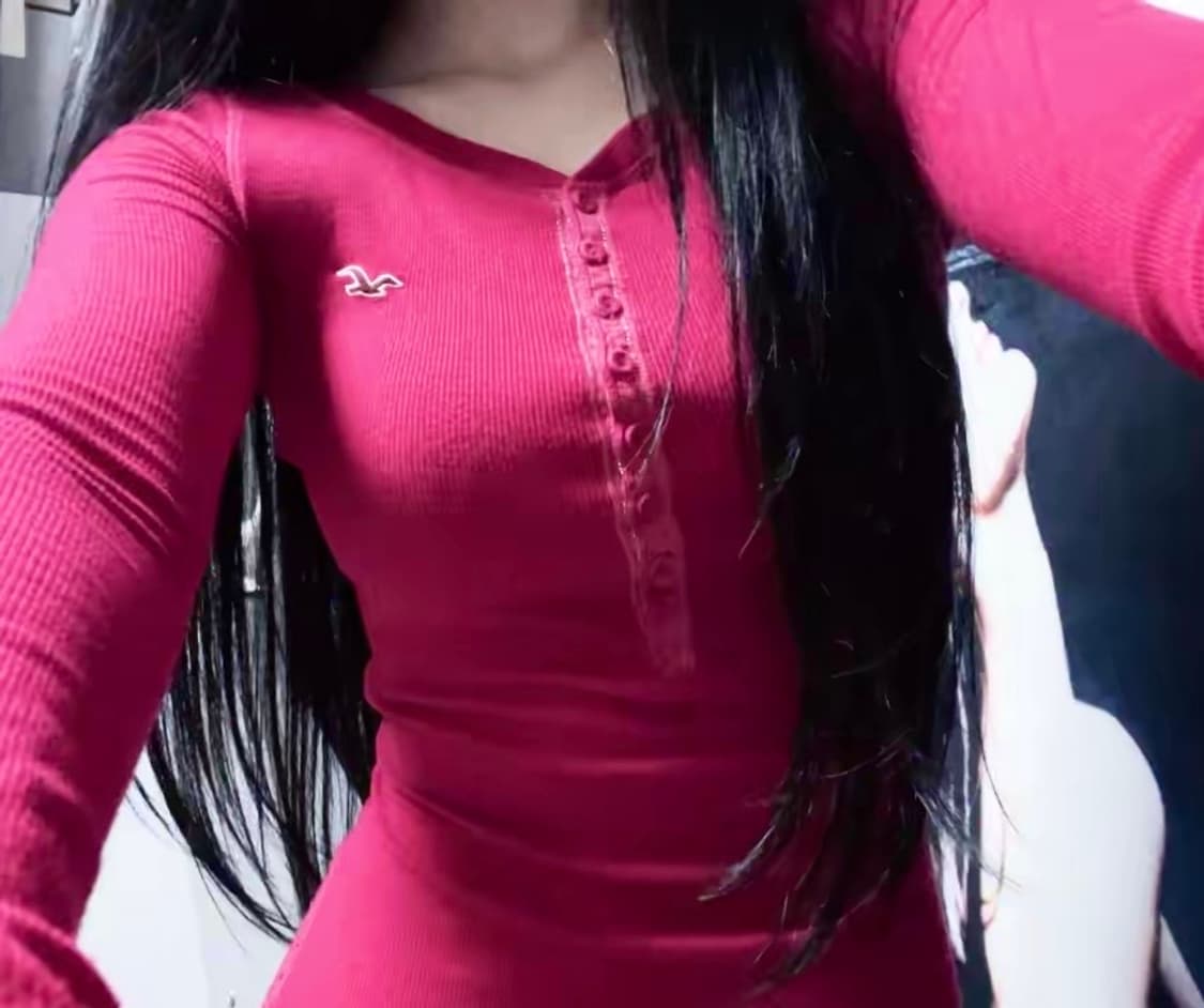 홀리스터 핀터깔 Y2K 헨리 버튼탑 상품이미지2