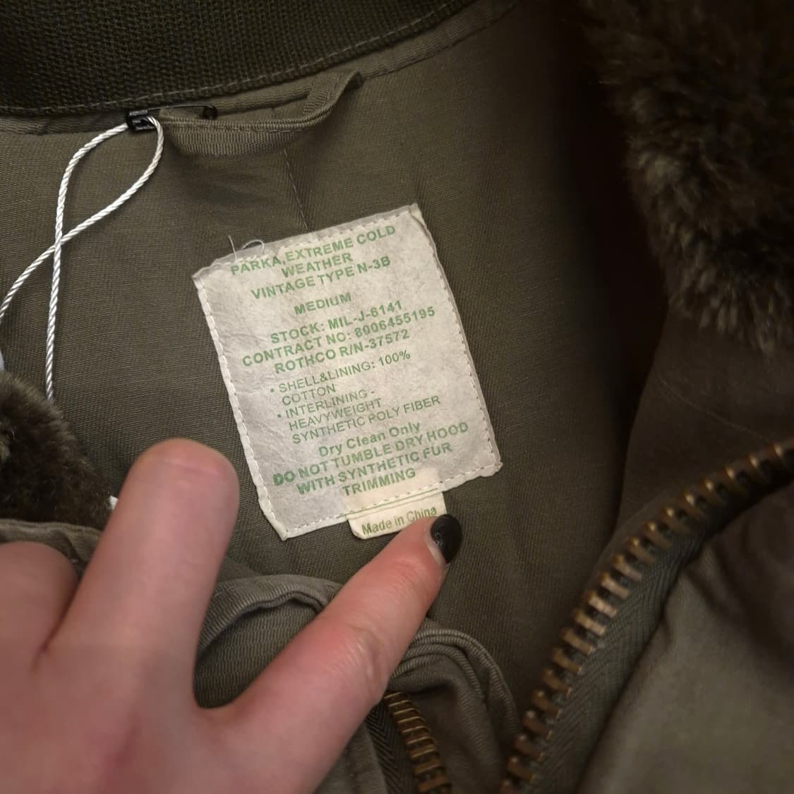 N-3B 빈티지 파카 M 상품이미지4
