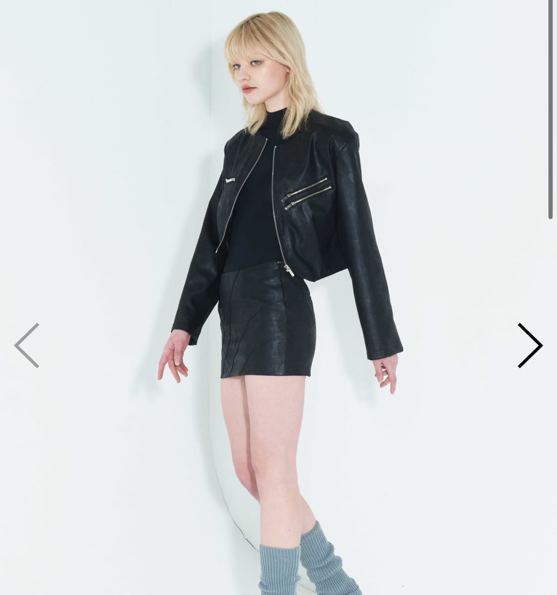 (구매) kimzisu 레더 자켓 s 상품이미지1