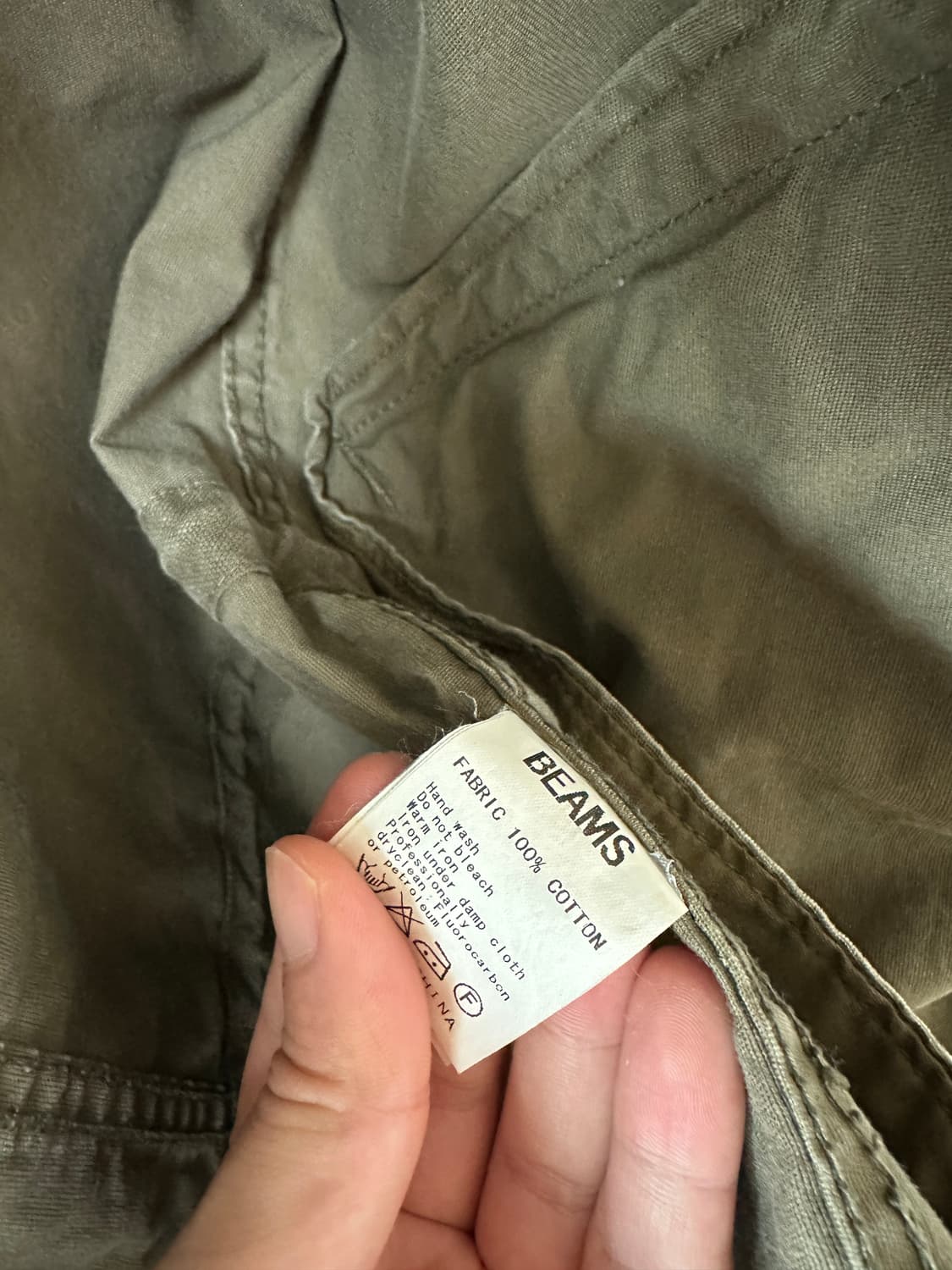 BEAMS Olive Fishtail Military Parka 상품이미지6