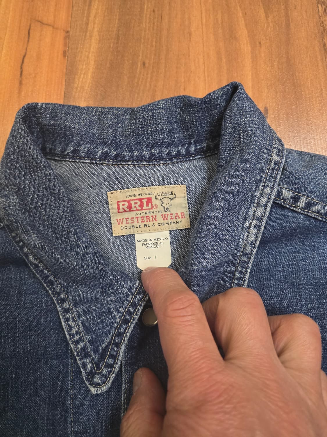 더블알엘 청자켓 판매합니다  상품이미지3