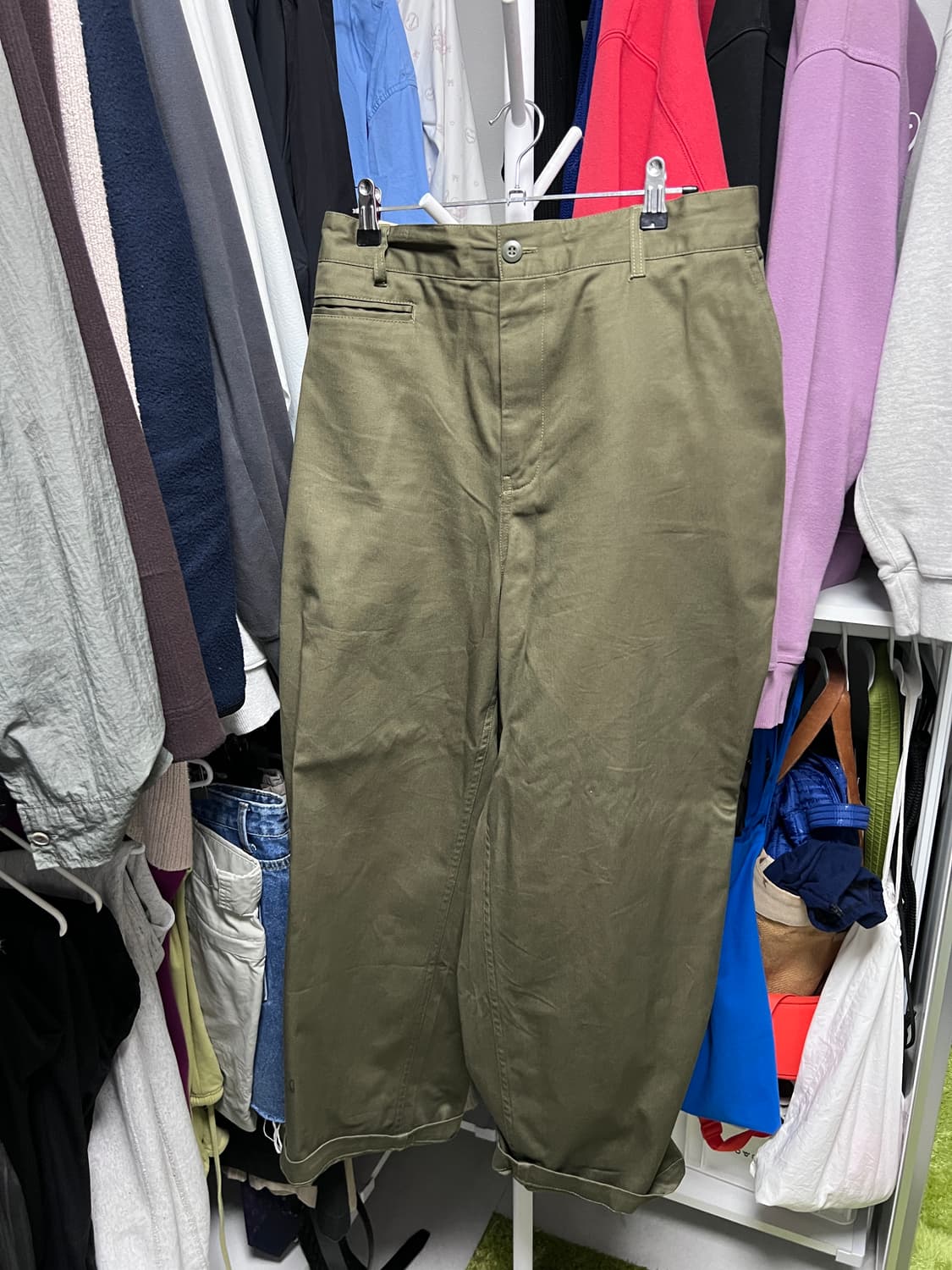 올리브 워크 팬츠 카네이테이 L 상품이미지1