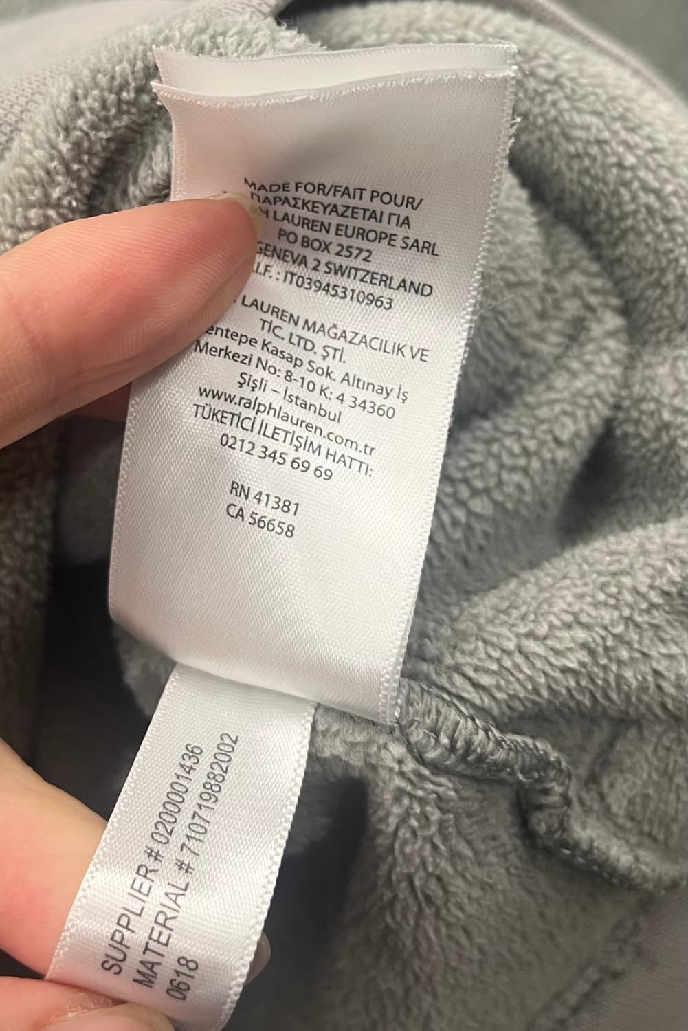 폴로 랄프로렌 플리스 하프집업 그레이 상품이미지8