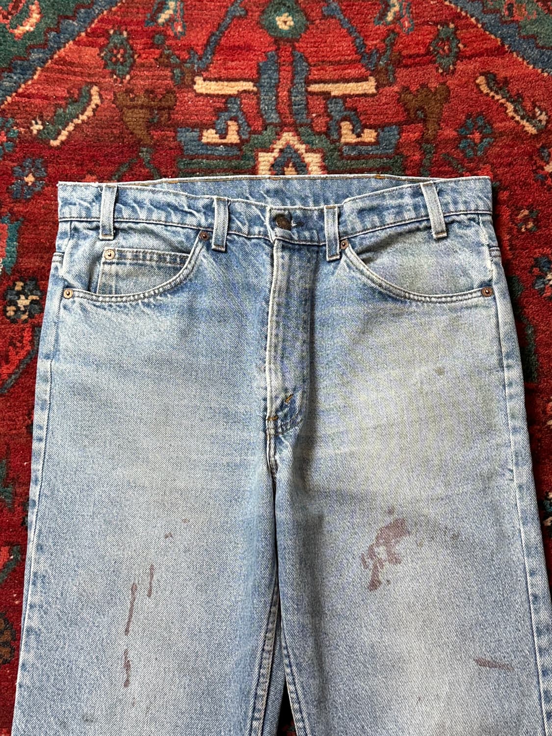 80's USA Made 빈티지 리바이스 517 오렌지탭 부츠컷 상품이미지5