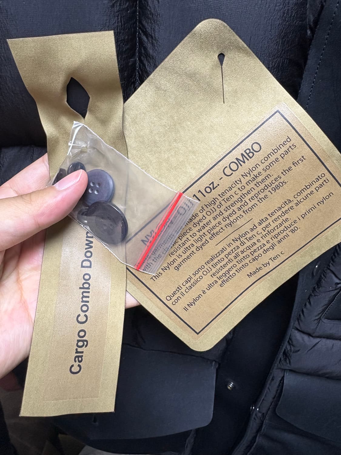 [48] 텐씨 카고 콤보 다운 재킷 블랙 상품이미지6