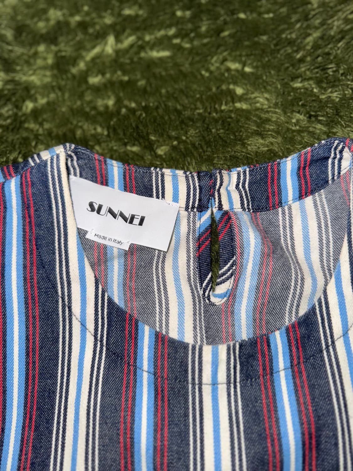 [M] SUNNEI 써네이 스트라이프 슬리브리스 Made In Italy 상품이미지3