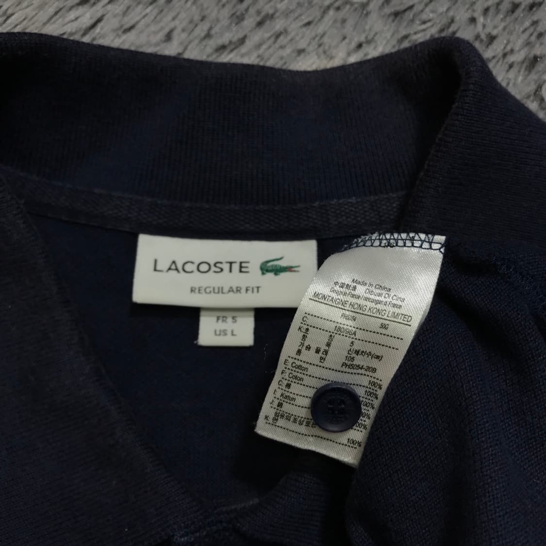[[5] 라코스테(LACOSTE) 로고 와펜 반팔 폴로티셔츠@590 상품이미지6