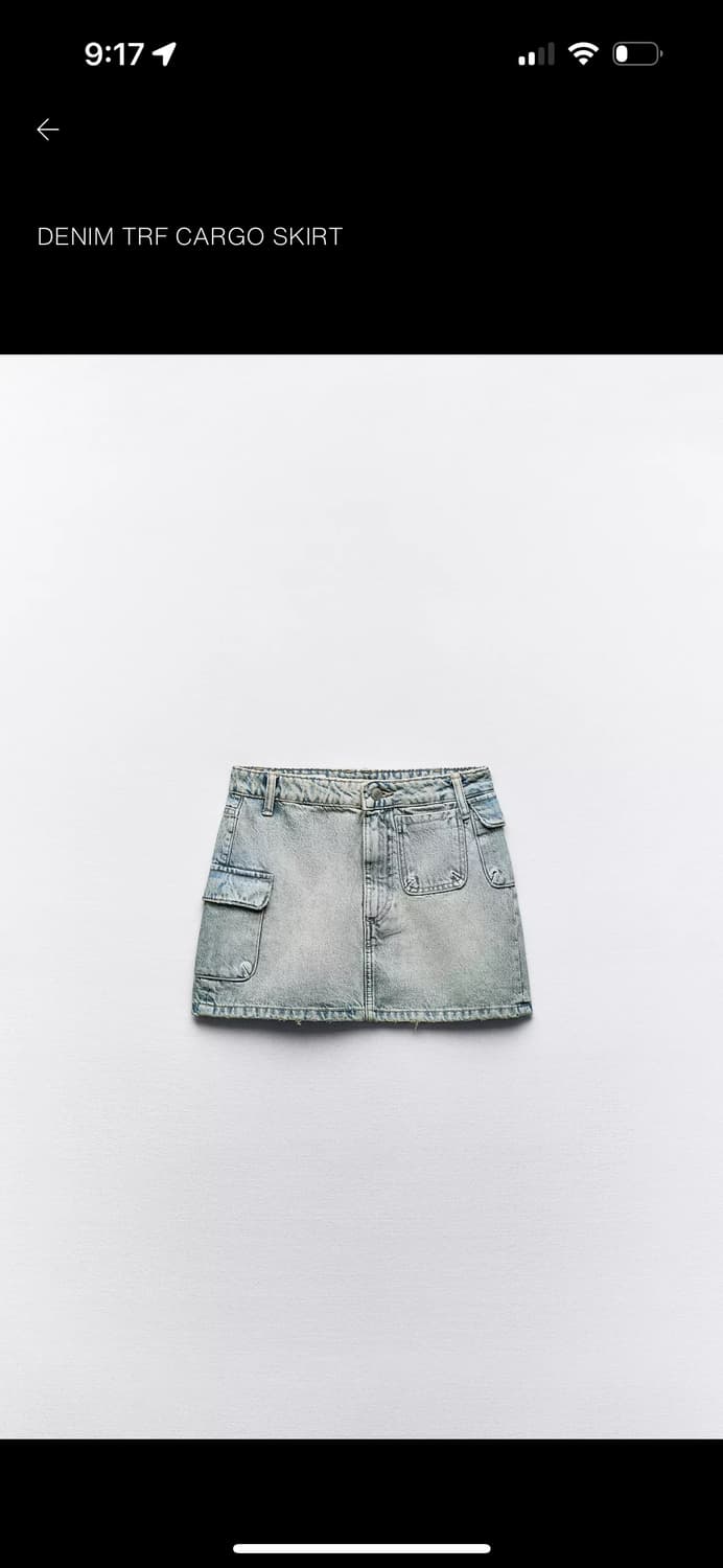 자라 데님 카고 미니스커트 상품이미지1