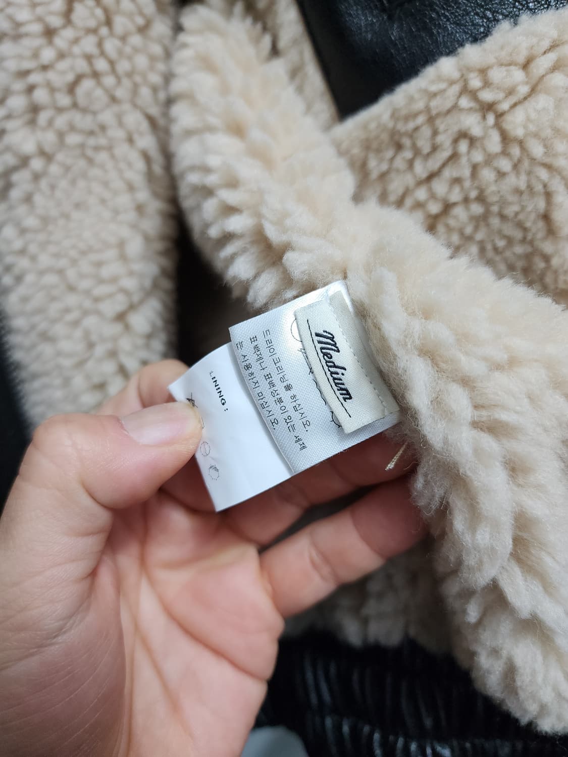 라퍼지스토어 히든레더 양털 무스탕 자켓 상품이미지7