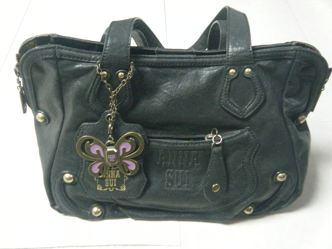 레어) 안나수이 블랙 나비 키링 숄더백 페어리 오리엔탈 가방 상품이미지5