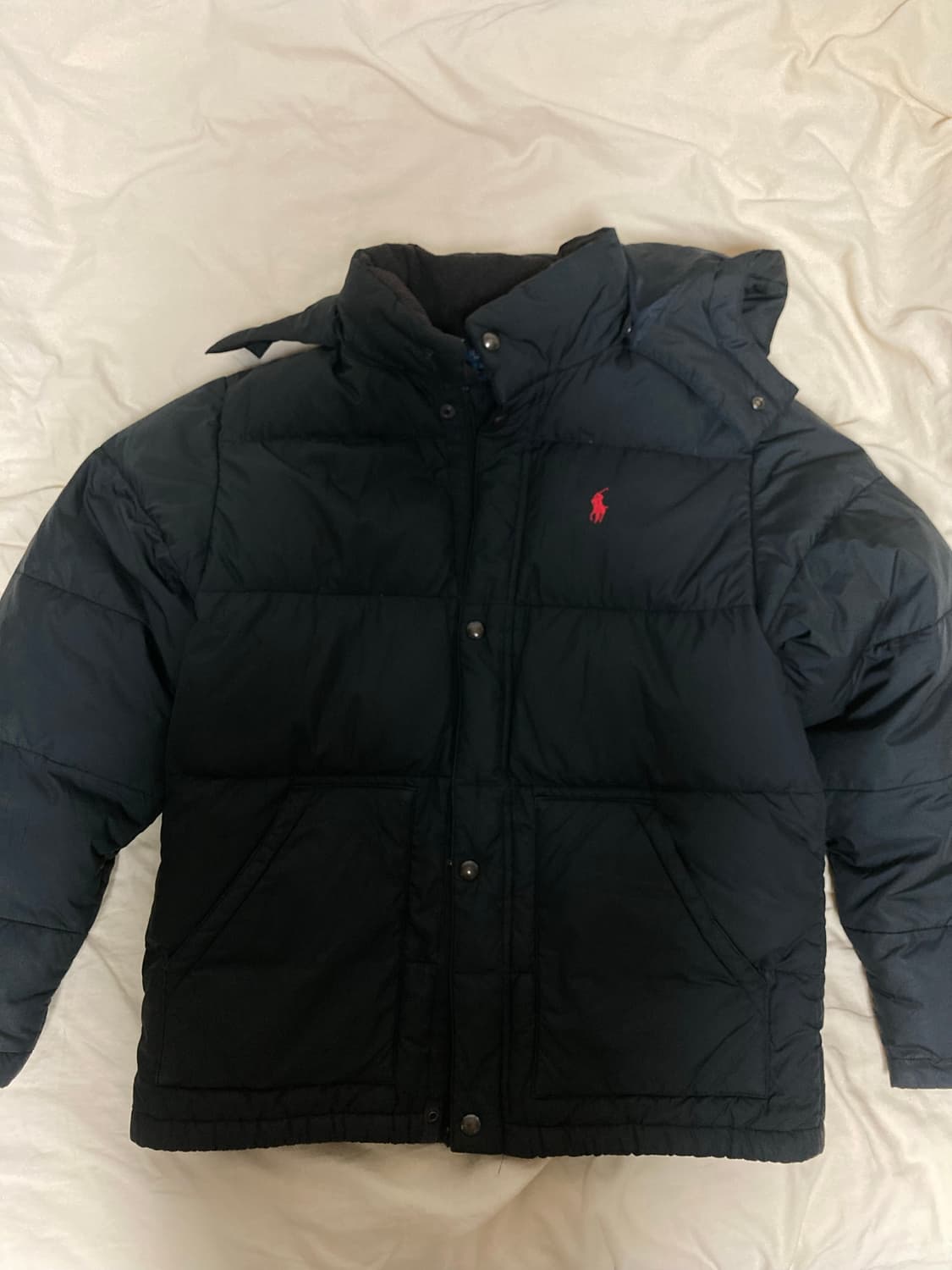 폴로 패딩 블랙  상품이미지4