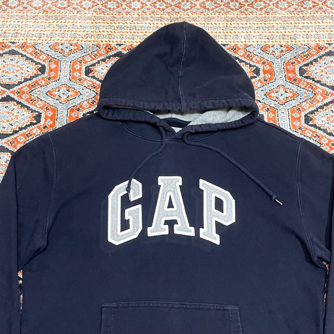 갭 스펠로고 네이비 후드티셔츠 남성M 상품이미지2