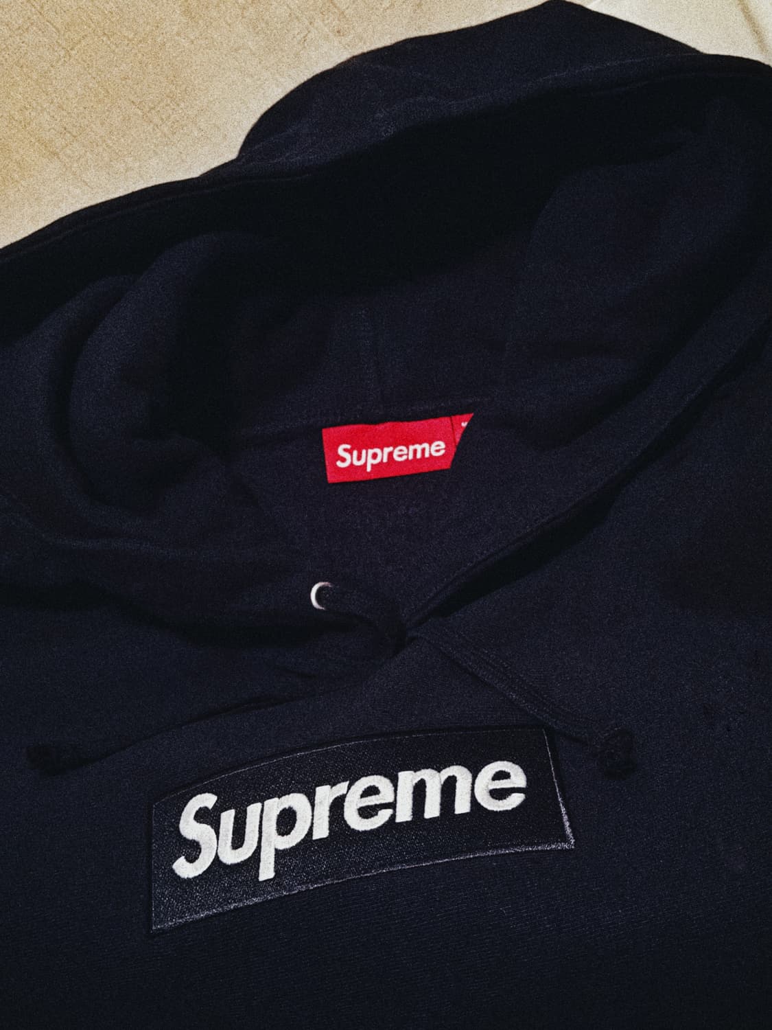 새제품 XL 25FW / Supreme 슈프림 박스로고 후드 블랙 상품이미지1