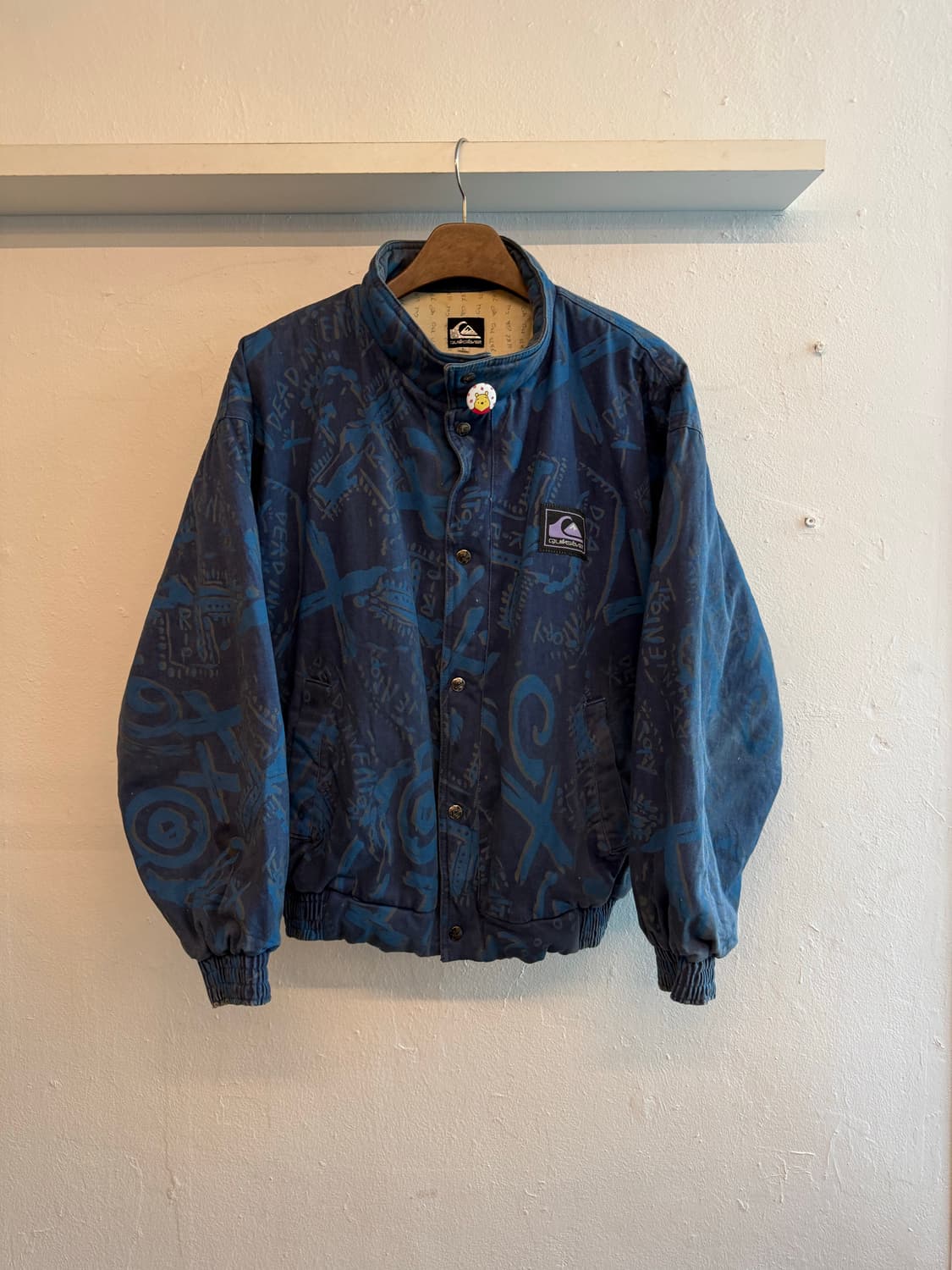 90s 퀵실버 봄버점퍼 트라이벌패턴 상품이미지1