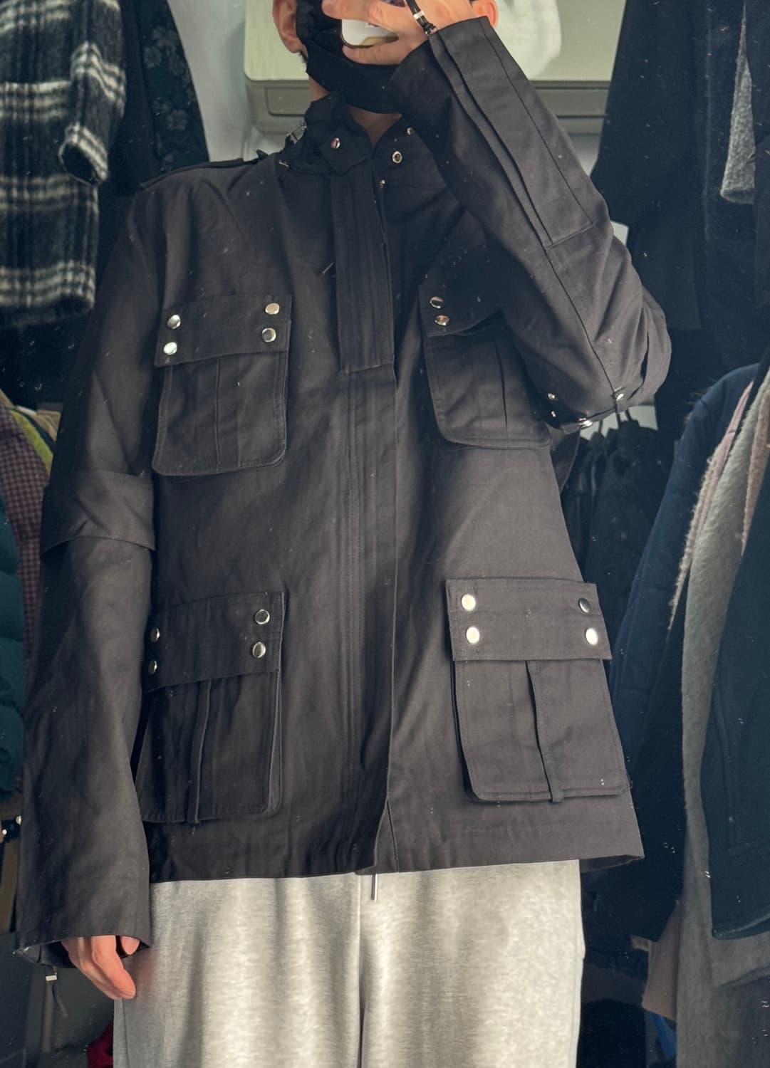 john bartlett 일본 빈티지 멀티 포켓 왁스 자켓 상품이미지3