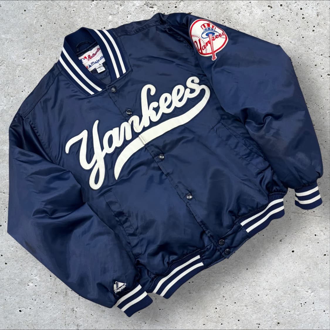[S] 마제스틱 뉴욕 양키스 어센틱 야구 점퍼 자켓 네이비 C813 상품이미지1
