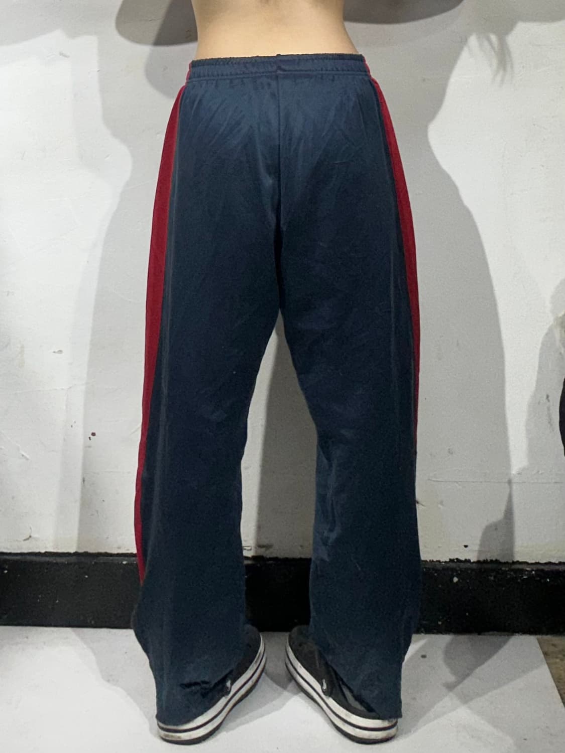 나이키 네이비 레드 사이드 라인 와이드 팬츠 M 상품이미지3