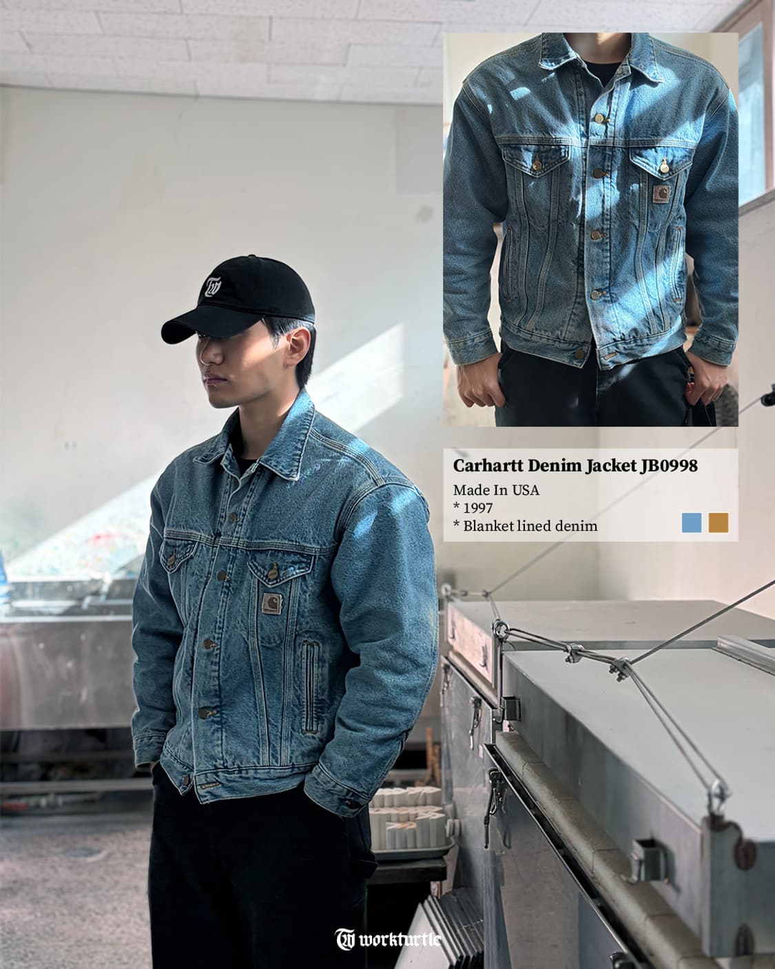 90s 칼하트 트러커 JB0998 M USA🇺🇸 상품이미지2