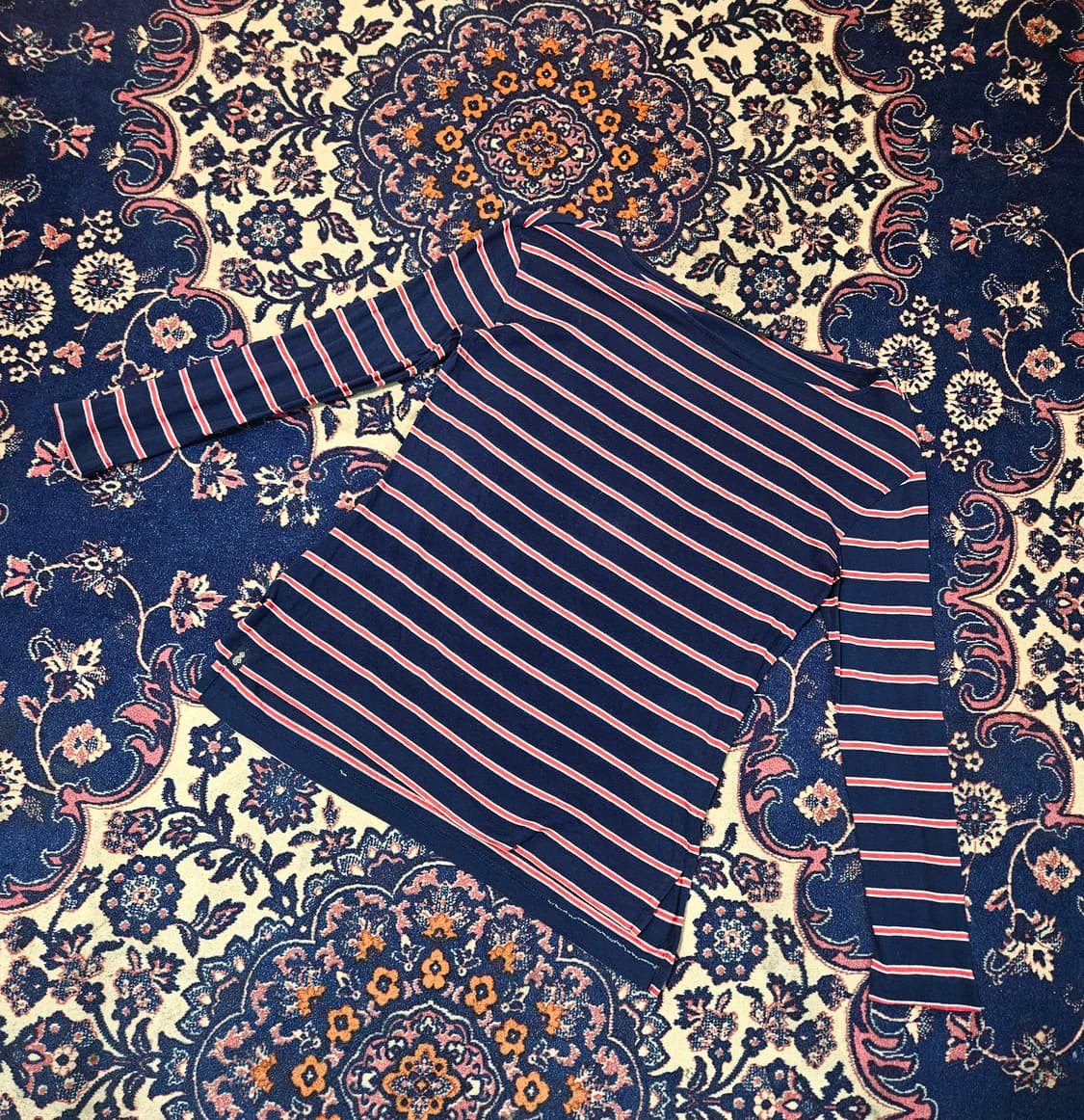 폴로랄프로렌 여성 스트라이프 보트넥 긴팔티셔츠 XS 상품이미지1