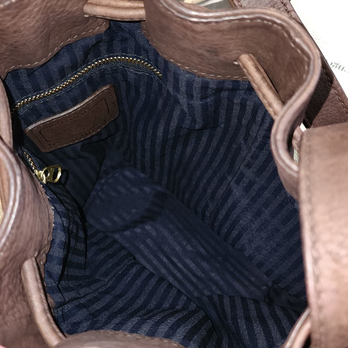 90s 올드코치 레더백 마리에타 드로스트링 숄더백 코치 복조리백 상품이미지7