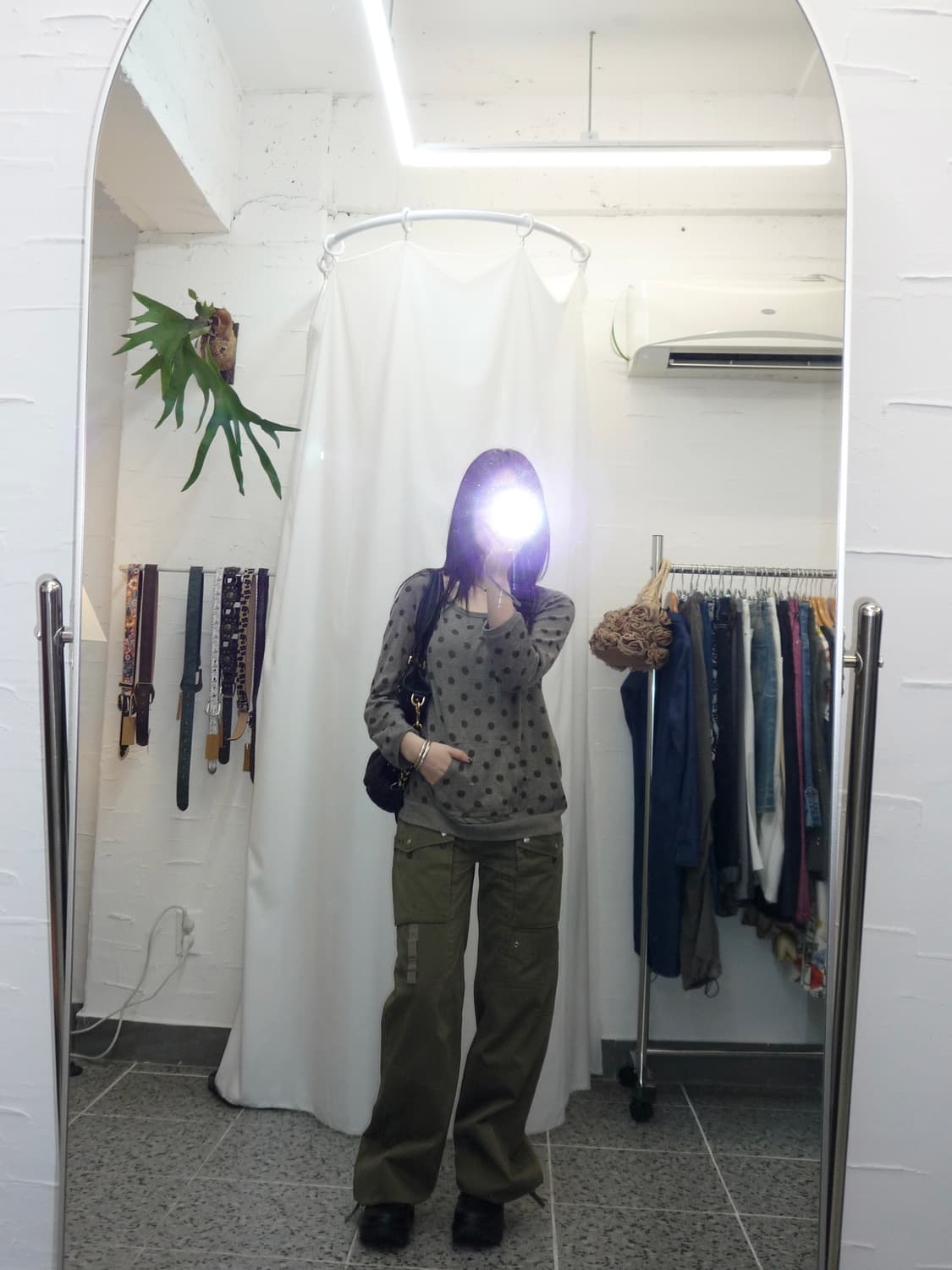 pocket point dot long sleeve 상품이미지3