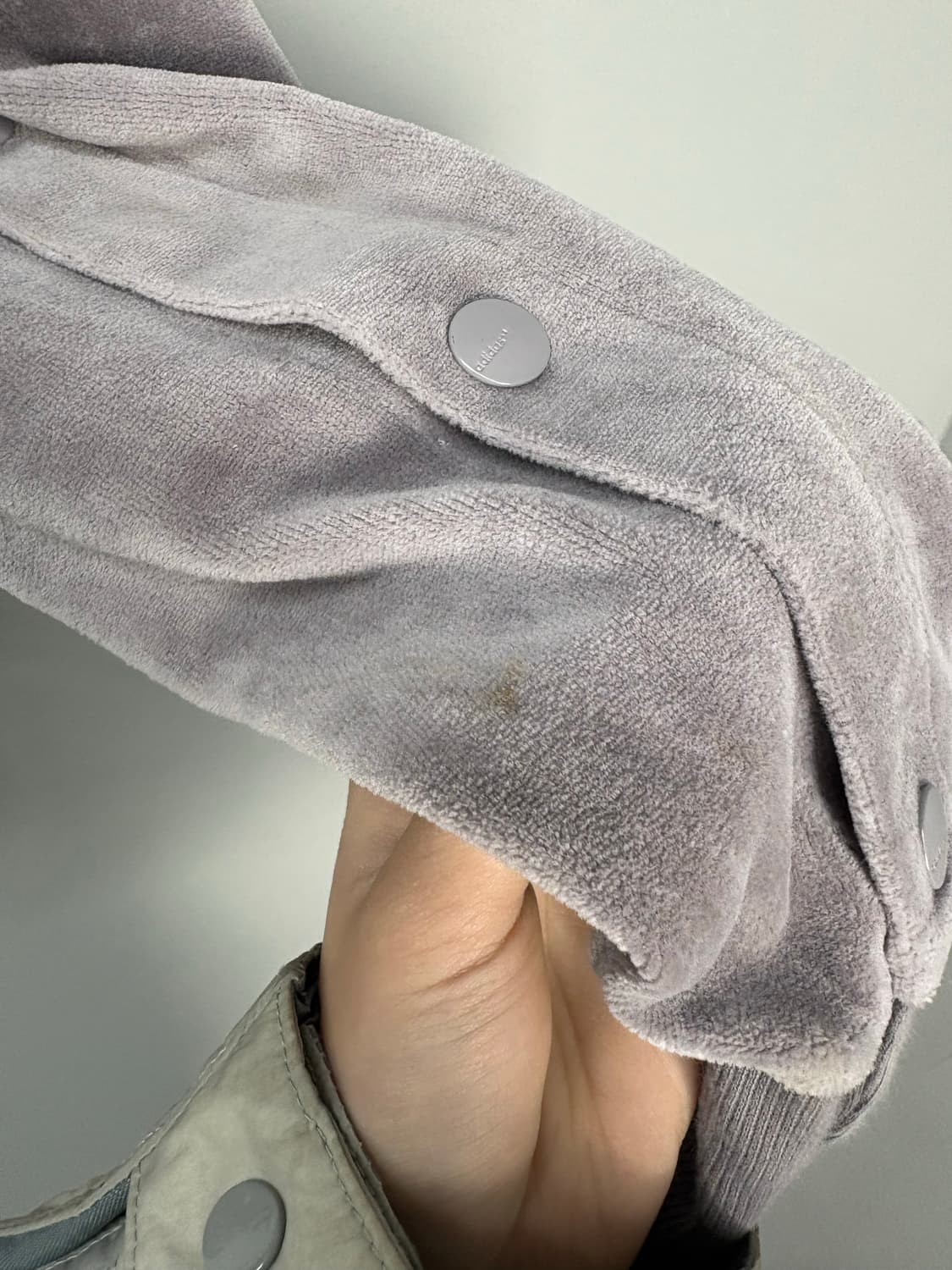 아디다스 아디브레이크 벨루어 퍼플그레이 후디 A3096 상품이미지8