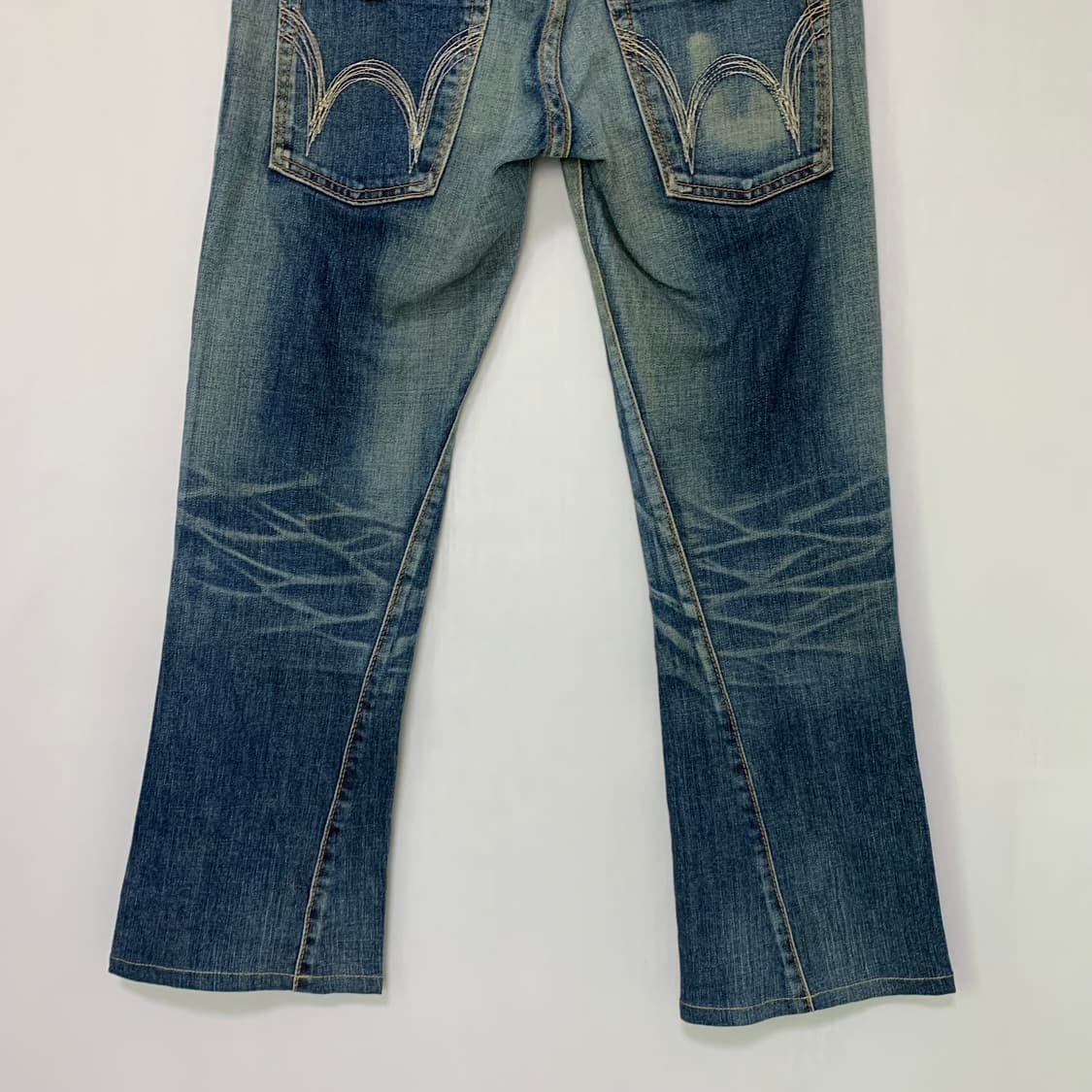 에드윈 BLUE TRIP 워싱 데님 부츠컷 팬츠 중청바지 33인치 상품이미지7
