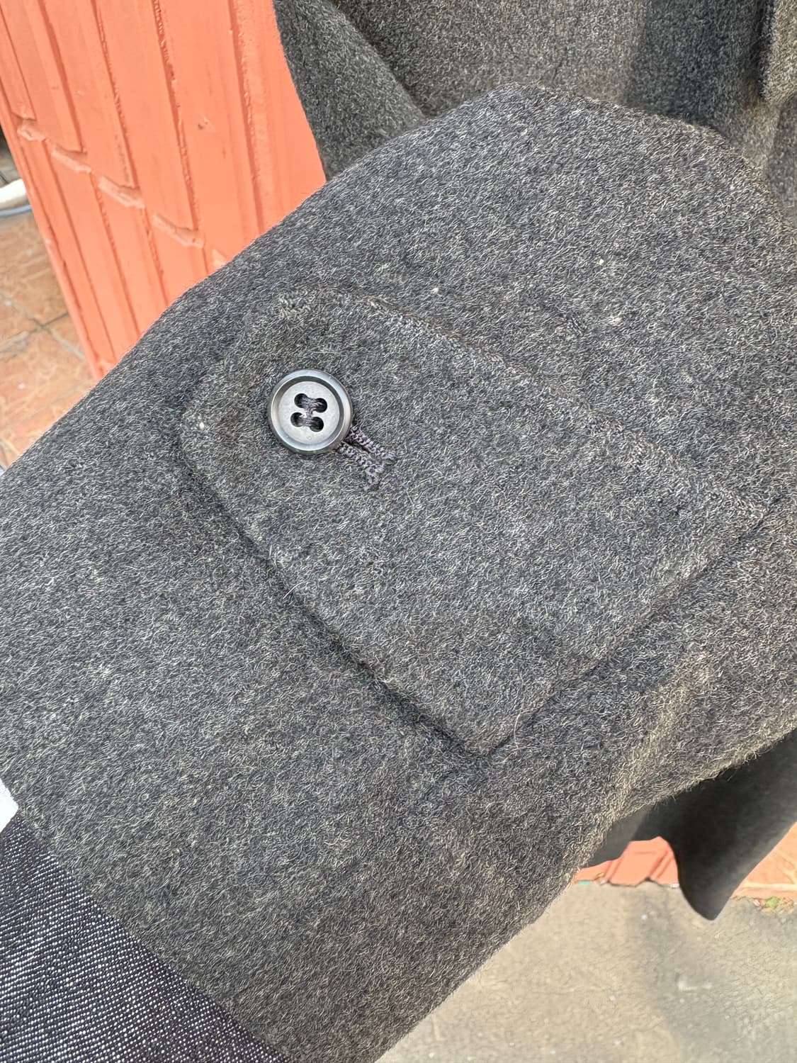 Japanese Vintage 캐시미어 100% 맥코트 상품이미지4