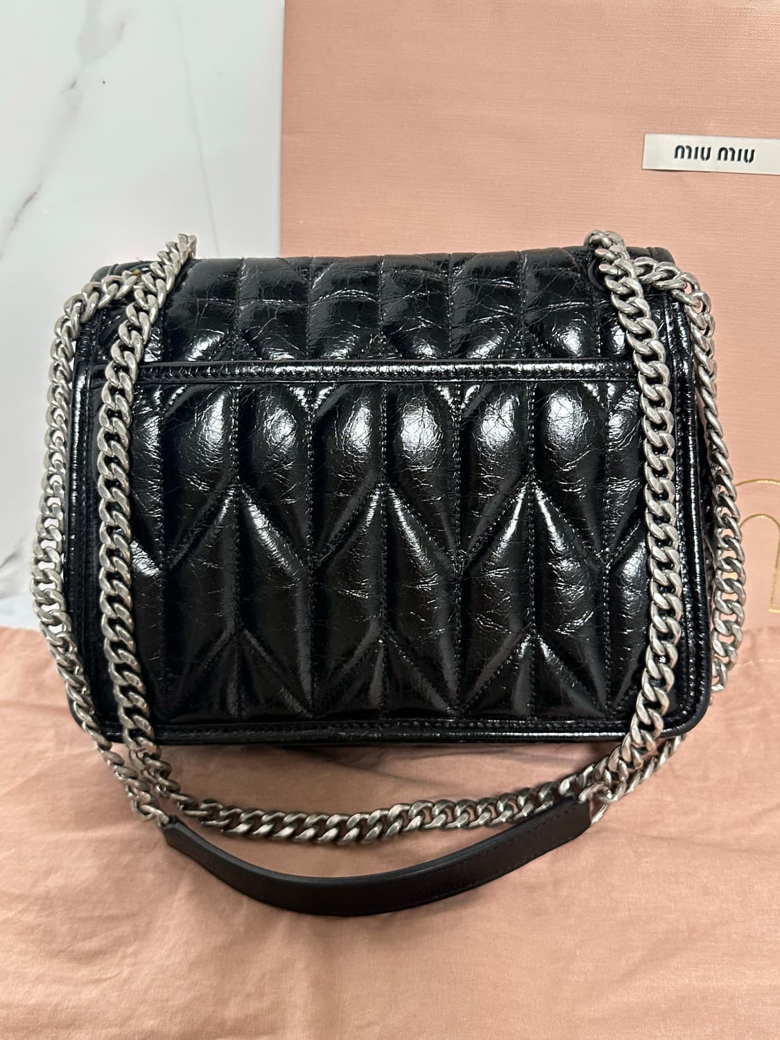 [A+ 정품] 미우미우 마테라쎄 체인 크로스백 상품이미지7