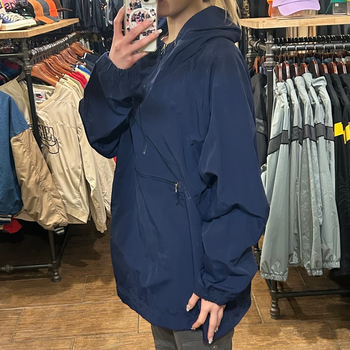 [HI] 나이키 후드 아노락 네이비 상품이미지4