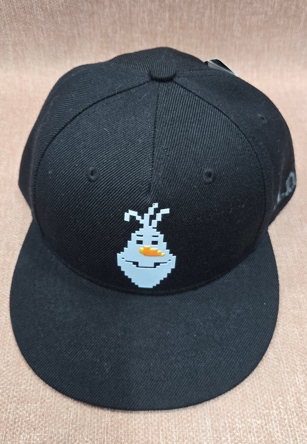 새상품 겨울왕국 올라프 검정색 스냅백 모자 상품이미지1