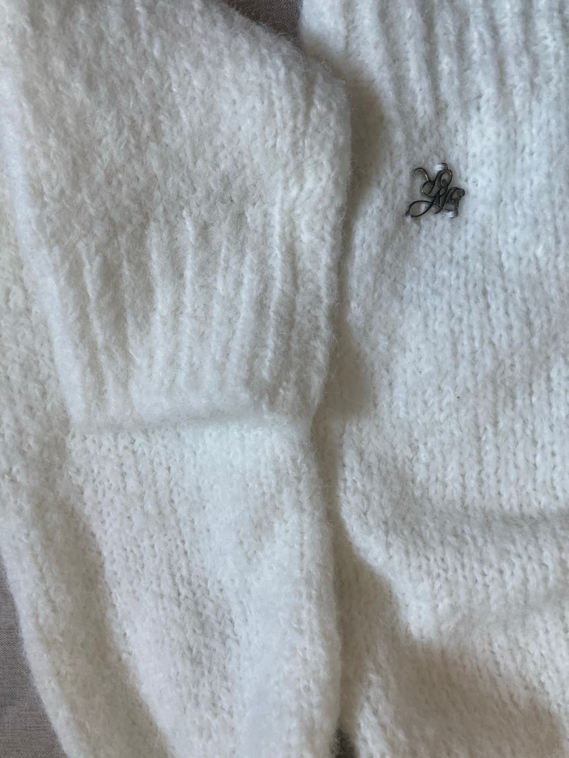 낫유어로즈 세일러카라 화이트 니트 가디건 상품이미지6