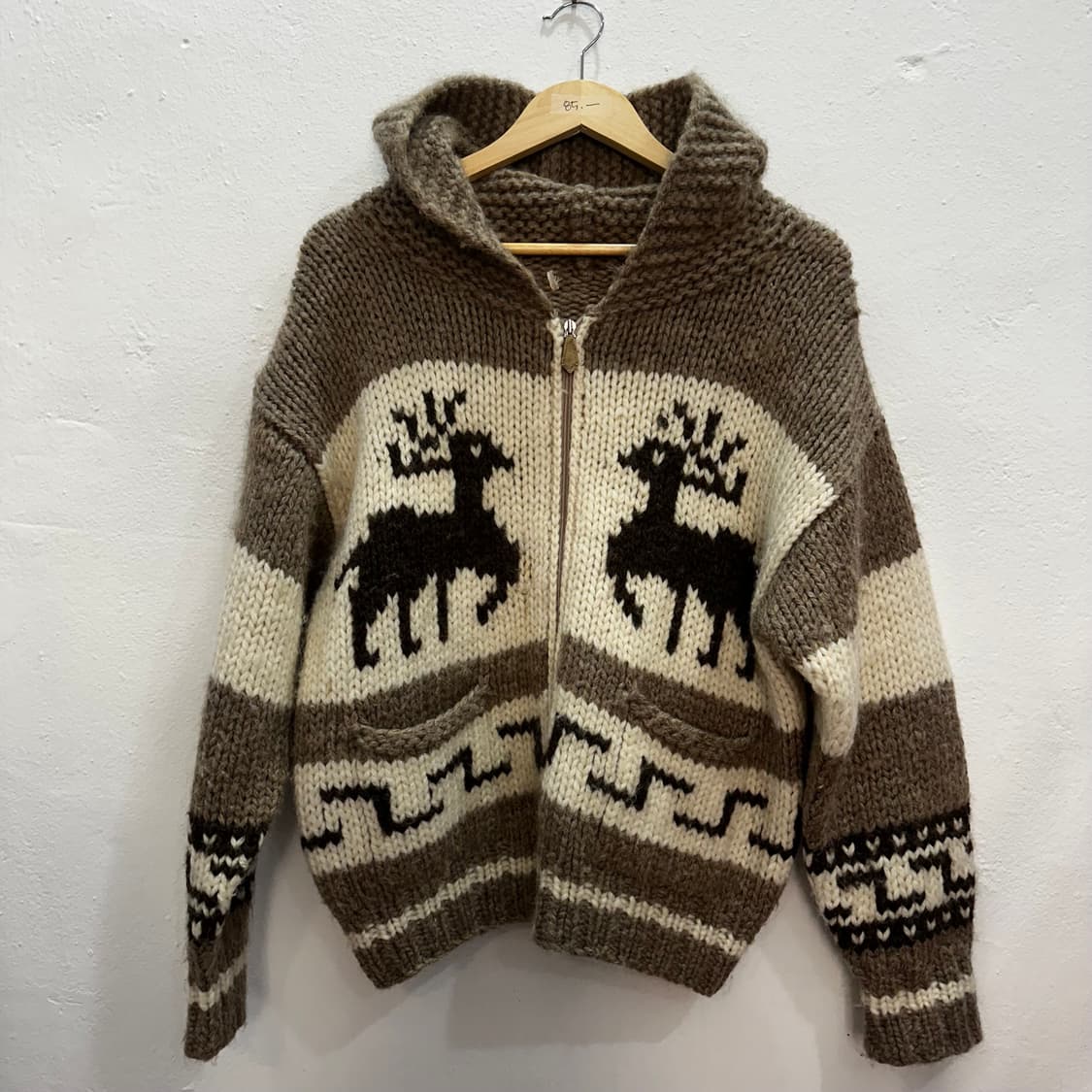 빈티지 코위찬 후디 가디건L 상품이미지1