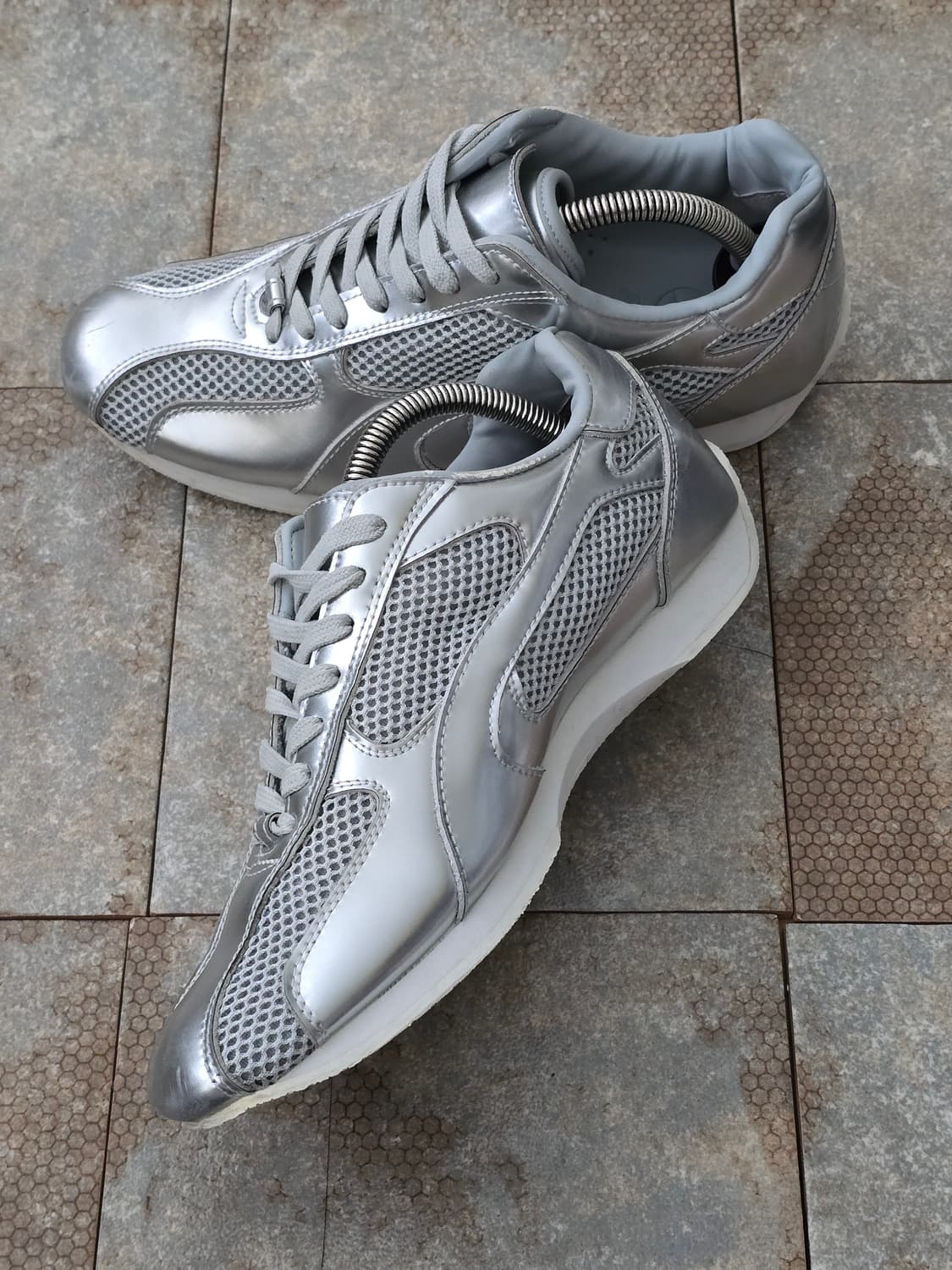 (235)야세 스파이더 레더 실버 상품이미지6