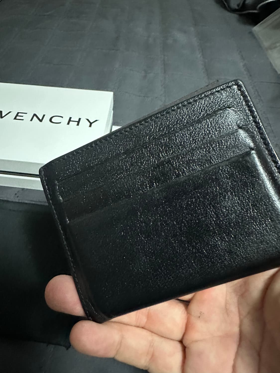 지방시 레터링로고 블랙 카드지갑 (OS) 상품이미지3