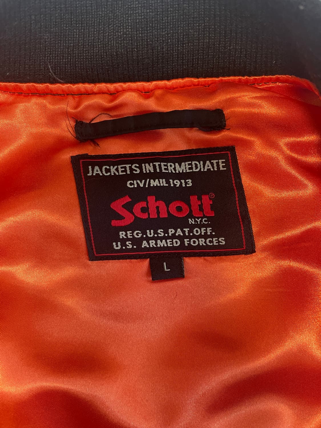 쇼트 Schott MA-1 항공점퍼 블랙 남성 L 상품이미지3