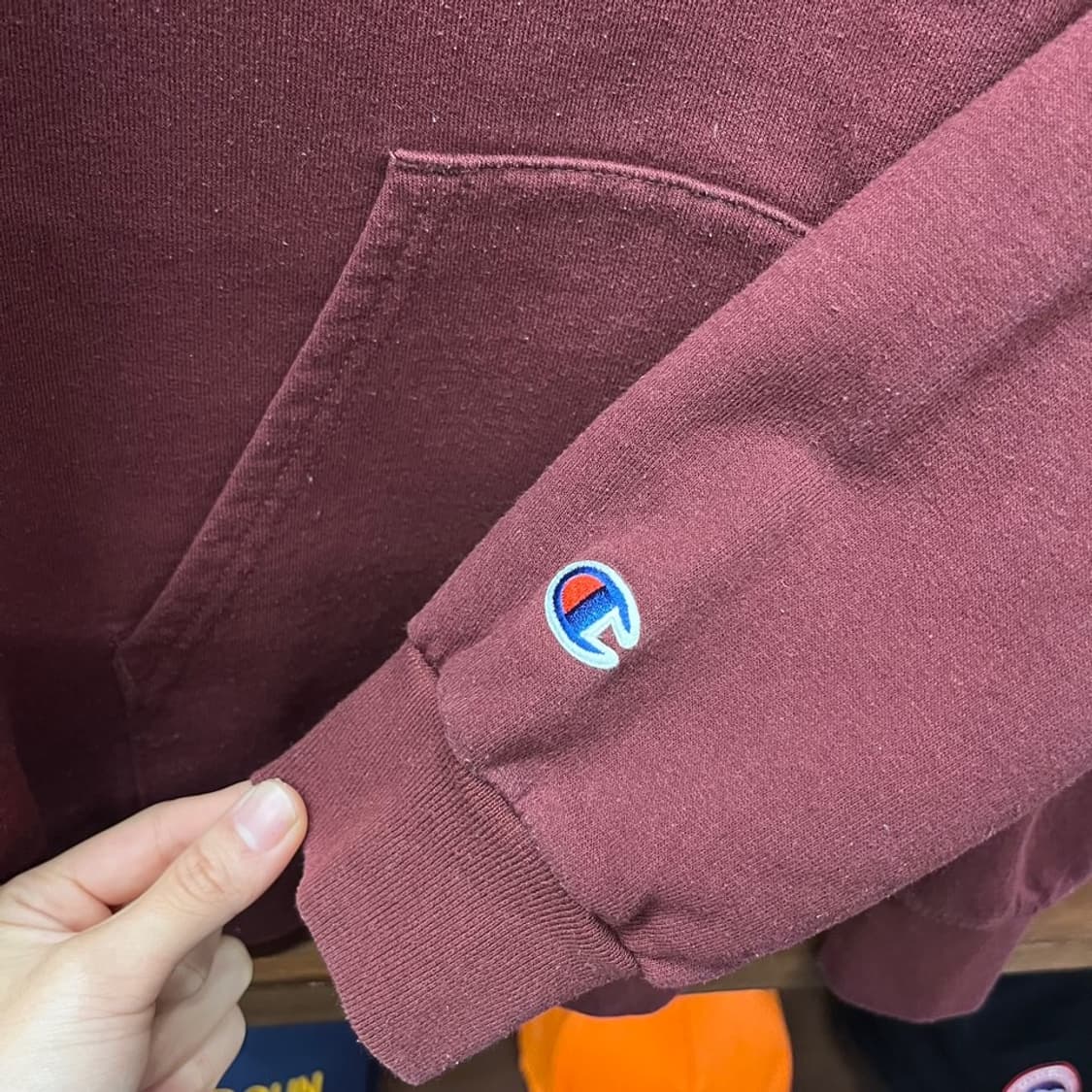 챔피온 하버드 유니버시티 후드 후디 아이비 리그 버건디 N465 상품이미지6