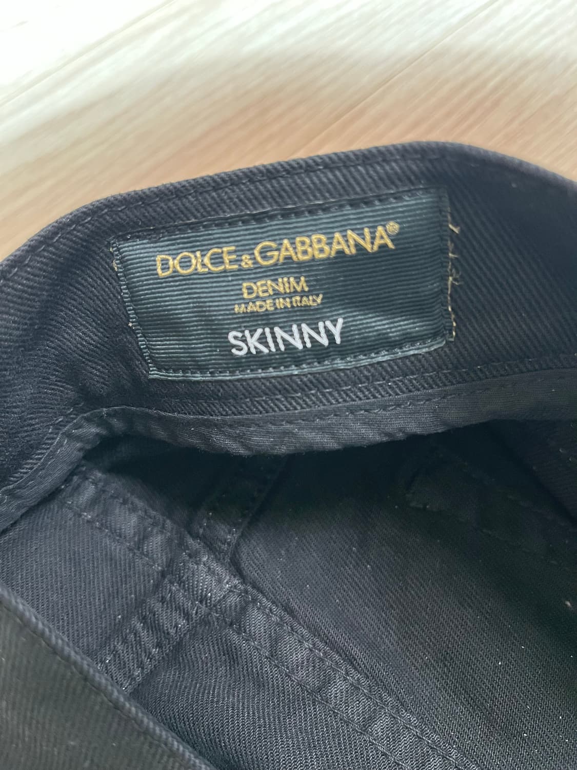 돌체앤가바나 블랙 옆줄 스키니 데님 46 상품이미지7