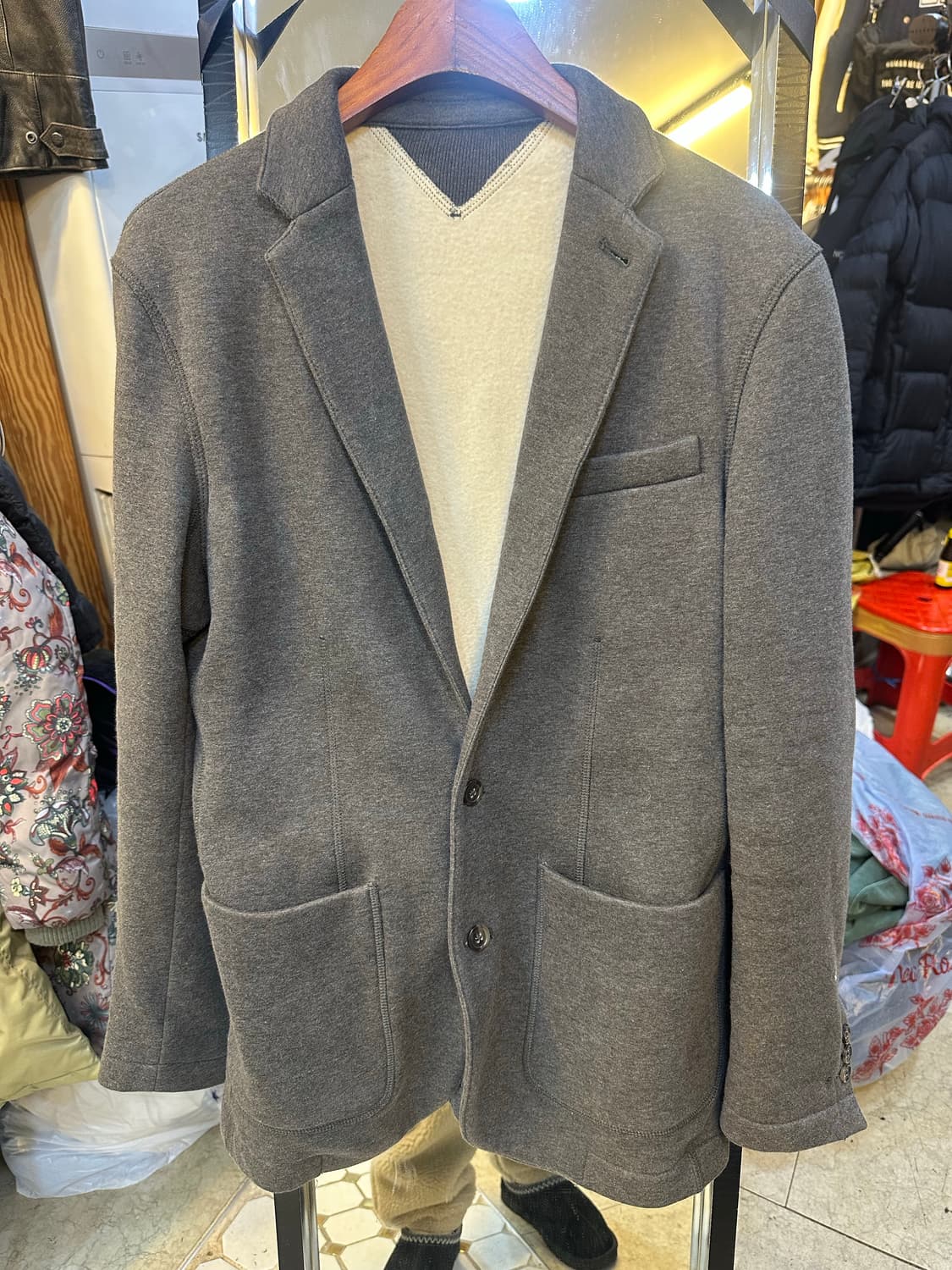 폴로 회색 남성 블레이저 자켓 상품이미지1