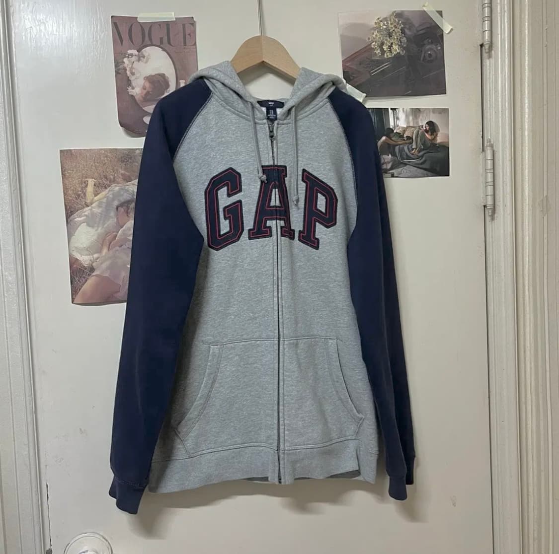 빈티지 너드 갭 후드집업 상품이미지1