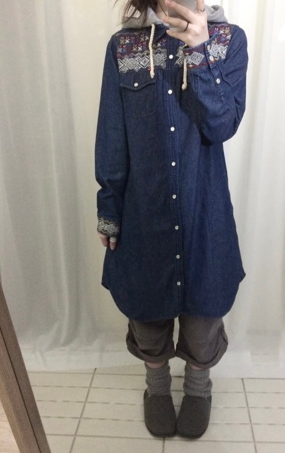 TITICACA'- needlework denim one-piece 상품이미지1
